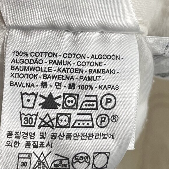 Levis White Denim Shorts Distressed Sz 30 Button Fly High Rise - Picture 5 of 5